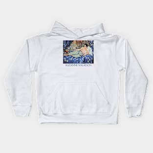 Blue Room by Suzanne Valadon Kids Hoodie